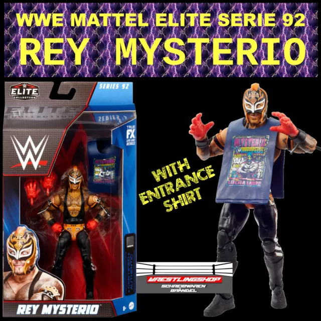 Wwe Mattel Elite 92 Rey Mysterio Wrestling Action Figur Raw Smackdown Basic Nxt