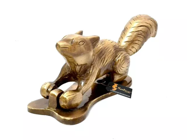 Antique Style Handmade Squirrel Design Brass Door Knocker Vintage Finish