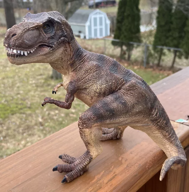 Papo 2005 Realistic Tyrannosaurus Rex Dinosaur with Moving Jaw 6" Tall Quality