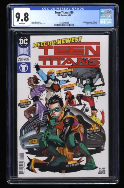 Teen Titans (2018) #20 CGC NM/M 9.8 White Pages 1st Crush! DC Comics