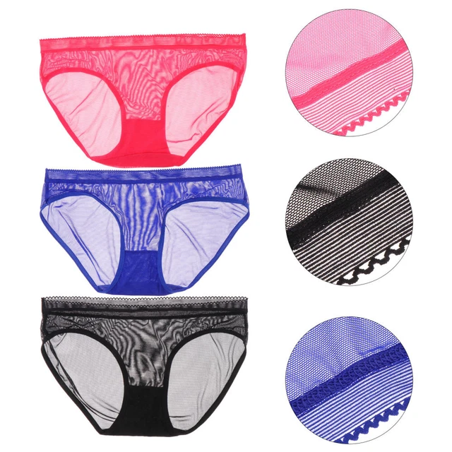 3 pz mutandine nylon studente donna biancheria intima vita bassa