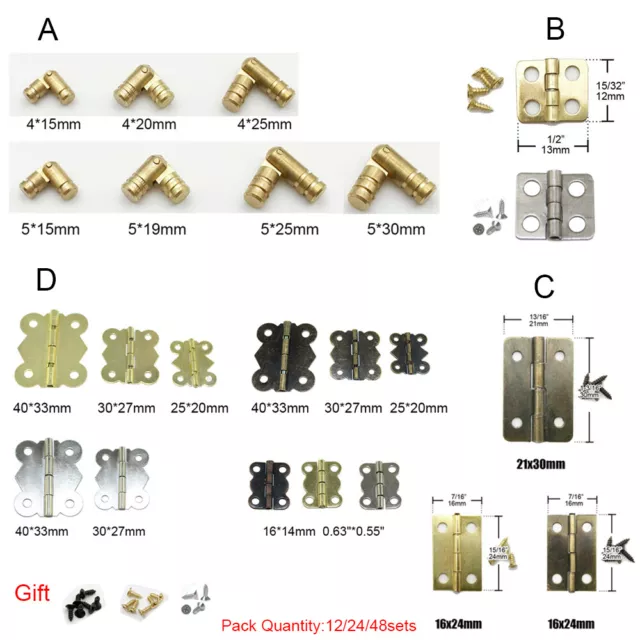 VERY SMALL hinges - Doll House MINIATURE hinges - VERY VERY SMALL