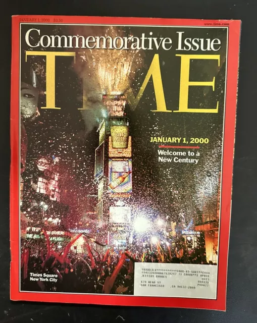 2000 January 1st TIME Magazine, Commemorative Issue, Times Square NY