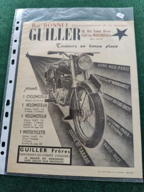 Catalogue Peugeot Vélomoteurs Et Motos 1957 – Brochure Vintage 6 Feuilles 13x21 Cm – Occasion Rare