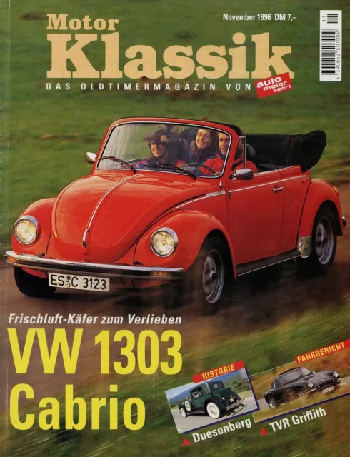 1996 Klassik Engine 11/96 VW 1303 S Convertible Alfetta Rekord A Coupe 6