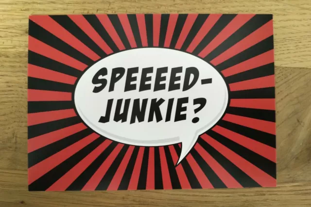 Edgar Freecards 19847 Speeeed Junkie? IBM Postkarte post card Ansichtskarte AK