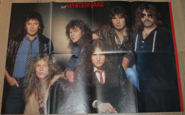 WHITESNAKE giant A1 poster from Finnish magazine OK 1980's.