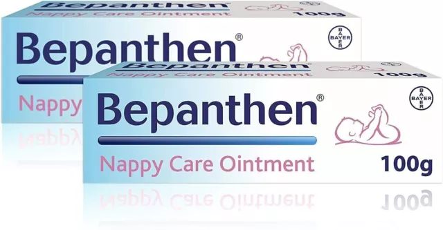 X2 Bepanthen Nappy Care Ointment-Provitamin B5 Mostly for Newborns Skin | 100g