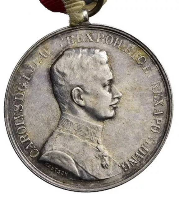 ÖSTERREICH-UNGARN, Karl I., 1916 - 1918, Tapferkeitsmedaille in Silber