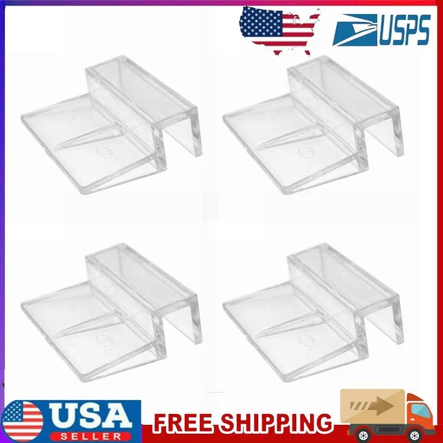 6mm 8mm 10mm 12mm 4pcs Acrylic Aquarium Glass Cover Fish Tank Lid Bracket Clip