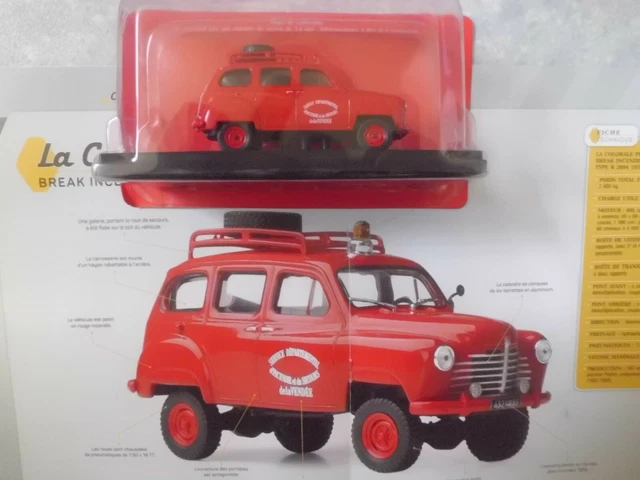 Miniature Renault Colorale 4x4 Pompiers Vendée 1/43 Altaya Ixo - Neuf Sous Boîte