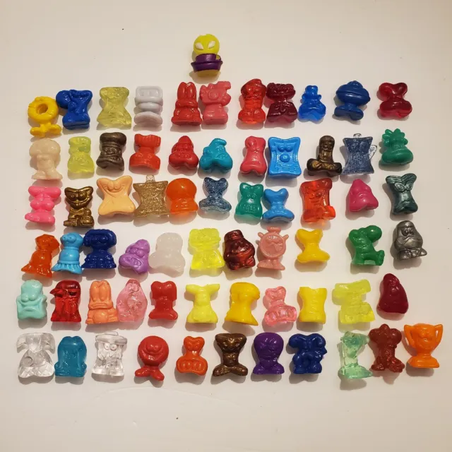 Lot of 67 Random  Gogos Crazy Bones  A Great Mix Vintage 90s Toys