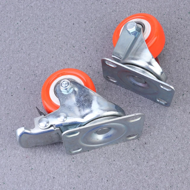 4 pz pratico materiale sorgente PU silenzioso 2 pollici resistente all'usura uso industriale Br
