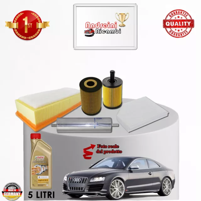 Kit Tagliando Filtri E Olio Audi A5 2.0 Tdi 125Kw 170Cv Dal 2009