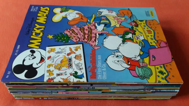 Micky Maus Hefte des Jahrgang 1989 mit Beilagen, sehr guter Zustand, zur Auswahl