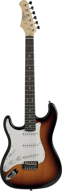 Guitare Electrique Type Strat Sunburst Gaucher Eko S300Sb-Lh