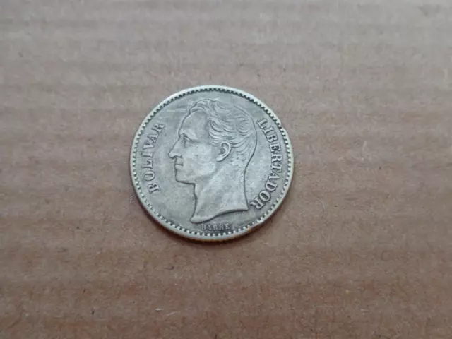 Venezuela Coin bolivar 1929 silver  Y#22 (c)