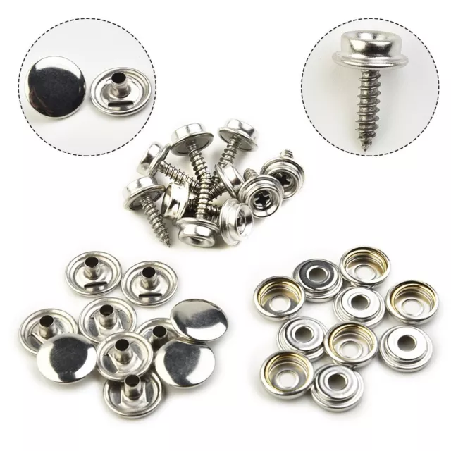 Snap Fasteners Fast Fabric Repair-Kit Stud Button Rivet Clothing Leathers