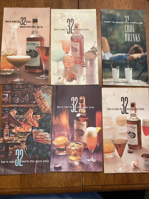 Lot of 6 Southern Comfort Whiskey Cocktail Recipe Drink Books 1958-1960