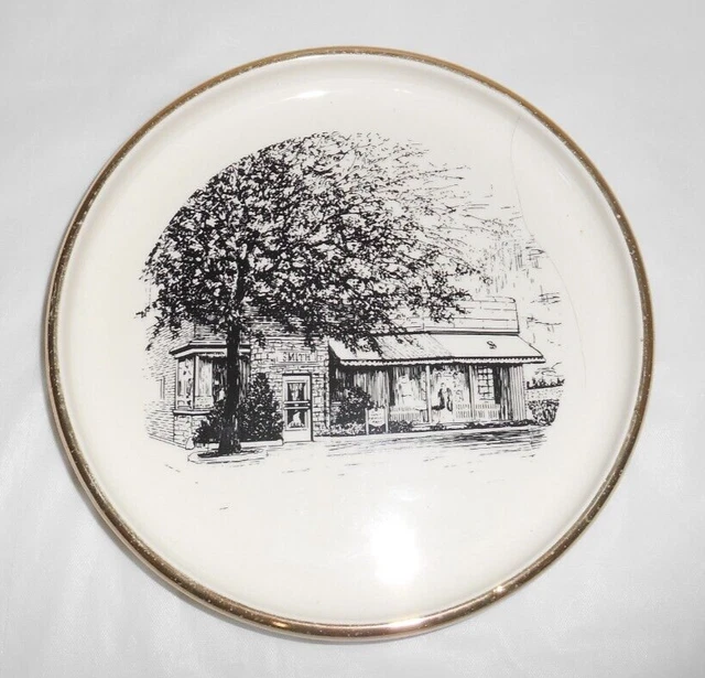 OAK LAWN SMITH'S Furriers & Dry Cleaners Illinois 6.75" diameter Dish Vintage £18.94 PicClick UK