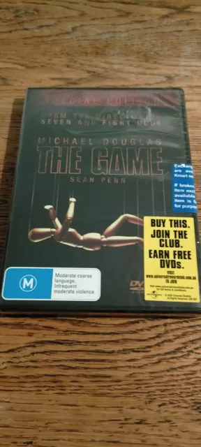 The Game (DVD, 2001) Michael Douglas, Sean Penn, Deborah Kara Unger