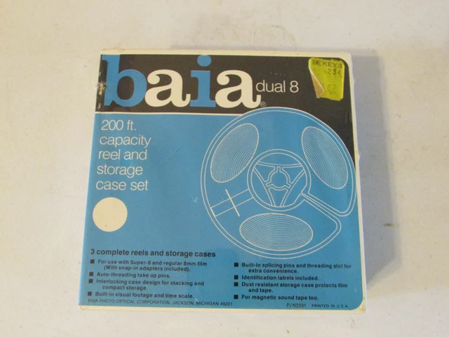 Baia dual 8 400 ft. Juego de 3 carrete de capacidad y estuche de almacenamiento paquete de 3 nuevos sellados