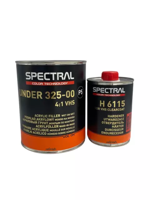 Novol Spectral 325-00 Wet-on-wet Primer Filler (Black) + H6115 0.33L 1.3L Kit