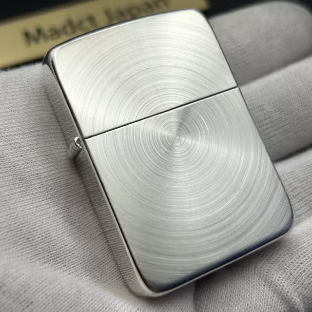 Zippo Oil lighter 1941 Replica Silver Spin Round Corner Model New