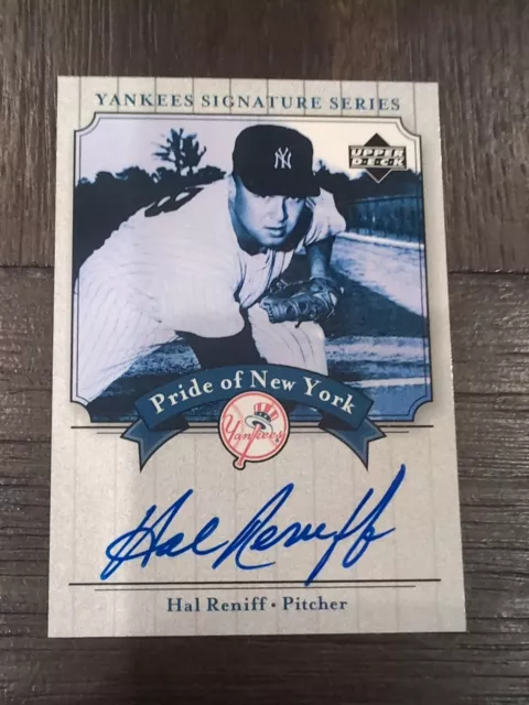 Hal Reniff 2003 Upper Deck Yankees Signature Series Pride of New York #PNHR Auto