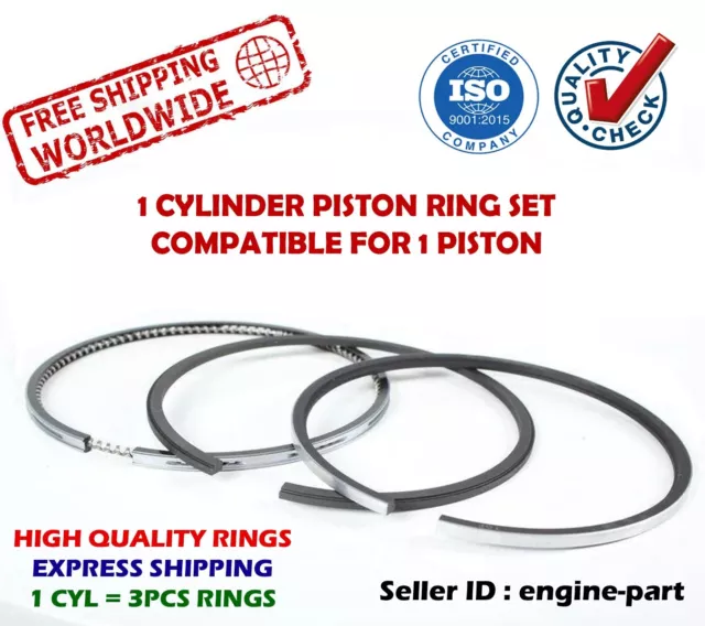 Piston Rings Set 87mm Fits for Honda Prelude 2.2L DOHC NPR H22A1 H22A4 H23A1