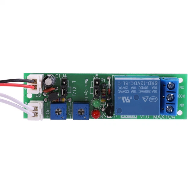 Adjustable Cycle Timer Delay On/Off Switch Relay Module (DC12V,0-120min)