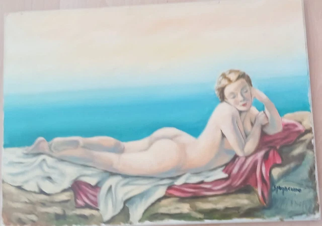 Armando Sparacino Olio Su Tela 50x70