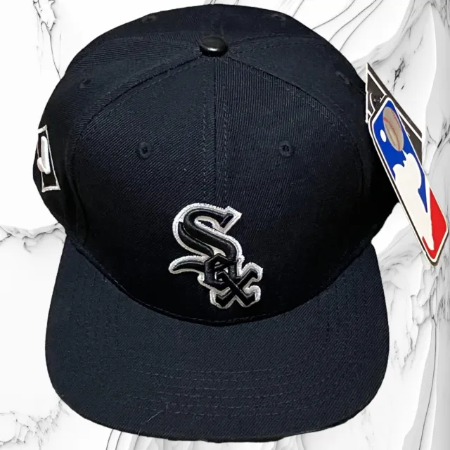 Pro Standard Mens Chicago White Sox Logo Snapback Hat Black MLB OSFA NEW NWT