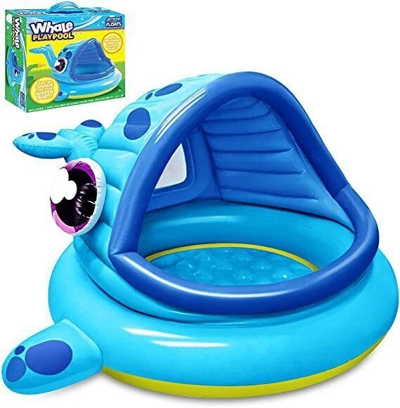 JOYIN Whale Baby Pool Shade Beach Tent Kiddie Pool Play Tent for Kids Summer Fun