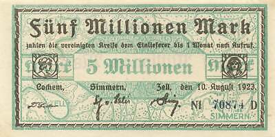 Cerchi BST Cochem Simmern 5 Milioni Marchi Ni-D #13425 Zell Bst 