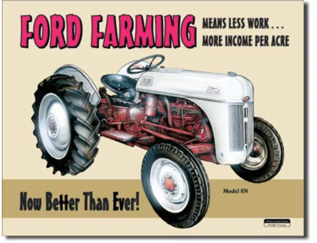 Ford farming 8N Metal tin sign farm tractor home garage Shop Bar Wall decor #758