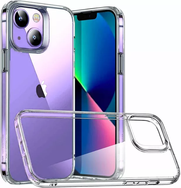 Case For iPhone 15 14 13 Pro Max 11 12 XR 7 Clear Shockproof Cover Gel Silicone