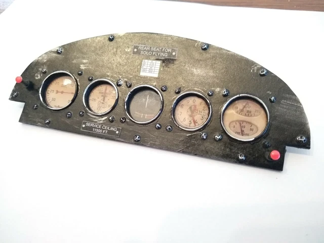 RC plane Piper J3 Cub 1/3 scale Cockpit panel only RC plane Piper J3 Cub 1/3 scale Cockpit panel only