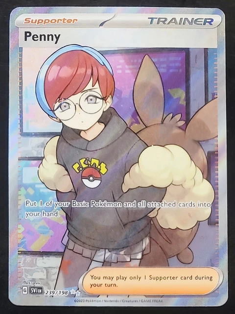 Pokemon Scarlett and Violet Penny 239/198 Trainer Full Art🔥