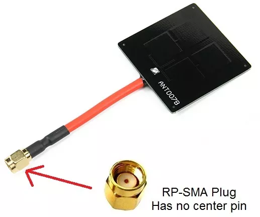 Aomway FPV 5.8Ghz 6dBi Enhanced Mini Panel Antenna RP-SMA (RHCP) - orangeRX -uk