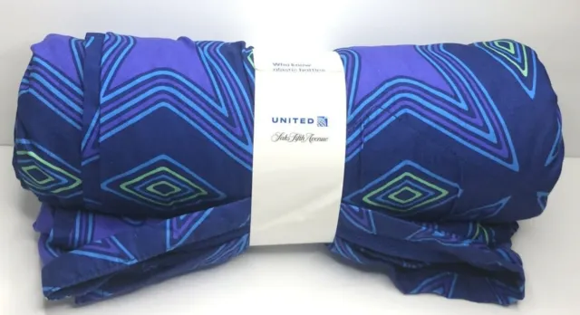 UNITED Polaris Business First SAKS FIFTH AVENUE Claude Kameni Blanket Limited Ed