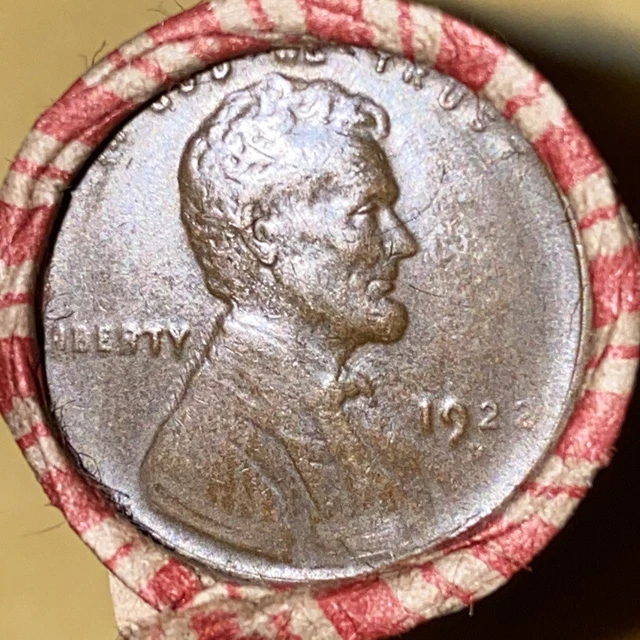 1 US Lincoln Wheat Cent 1C Penny Roll 1922-D/1933 BU RD (50 Coins) 40%+ Pre-1940 2