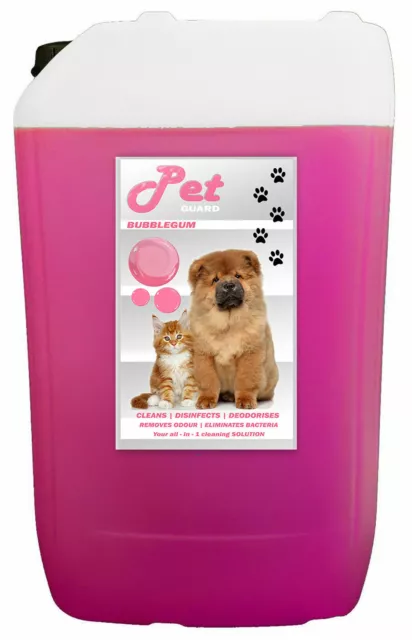 Dog Kennel Disinfectant Cleaner Deodoriser 25L Bubblegum Fragrance Pet Guard