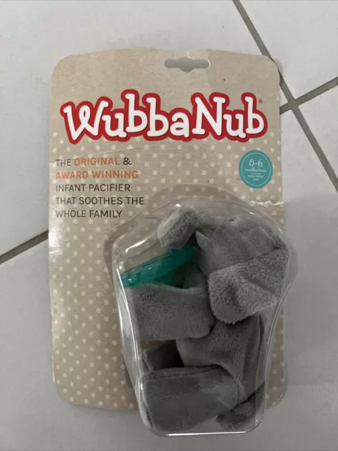 WubbaNub Elephant Infant Soother Pacifier Soft Stuffed Animal pacifier