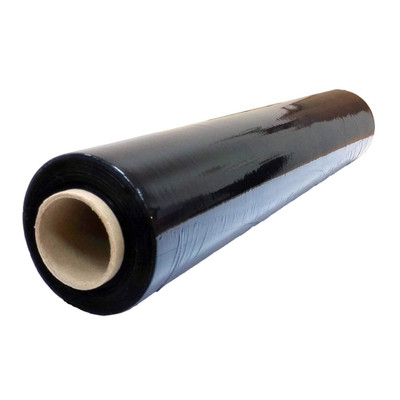 1 PKGE Rouleau de film étirable résistant pour palette 400 mm x 250 m Noir Pack of 1 Noir 