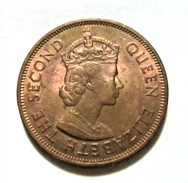 Mauritius. 5 Cents, 1969. Queen Elizabeth Ii.