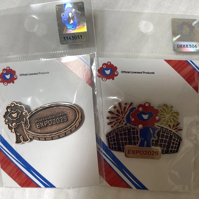 KANSAI OSAKA EXPO Large Roof Ring Fireworks Pin Badge 2