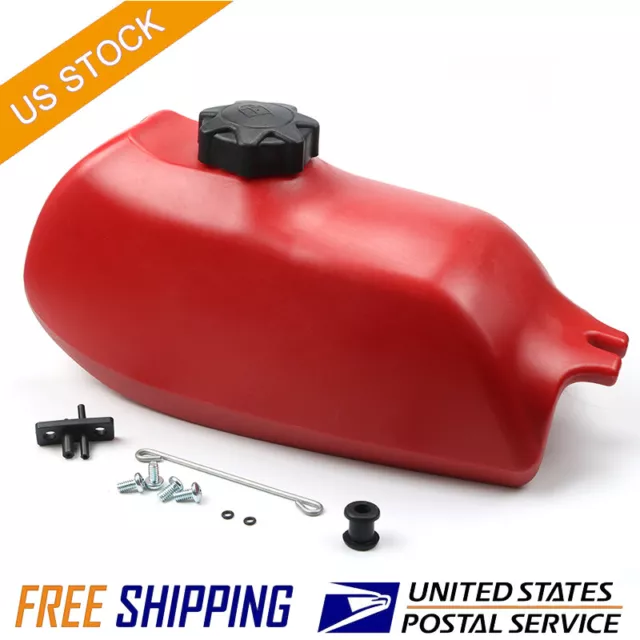 For Honda ATC70 ATC 70 1972-1985 Plastic Fuel Tank & Gas Cap New Red