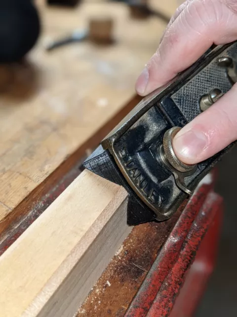 1/8"  Chamfer Guide for a Stanley No. 9-1/2 Block Plane