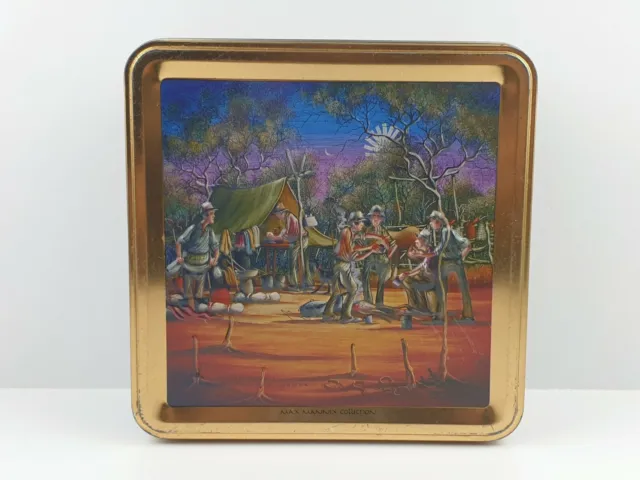 Max Mannix Collection Biscuit Tin  Australian Artist The Man From Snowy River